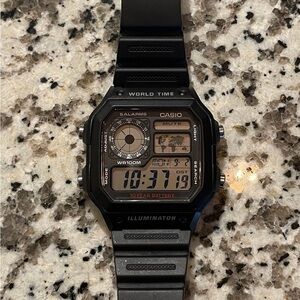 Casio World Time Digital Watch